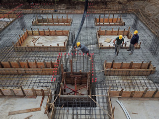 Operai in cantiere