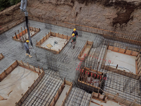 dall'alto - cantiere edile