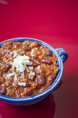 Chili with Beans and cheese