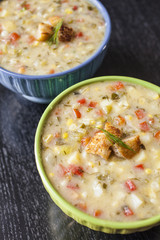Vegetable Soup with Bread Crumbs