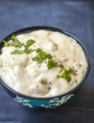 Clam Chowder with garnish