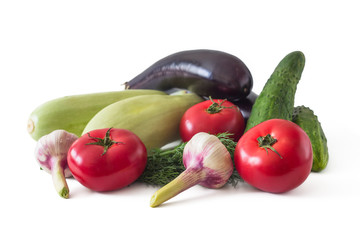 Still life of fresh vegetables