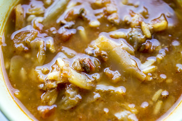 Rice and Hamburger Soup