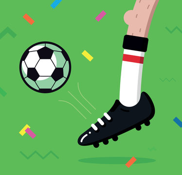 Soccer - striking the ball 
