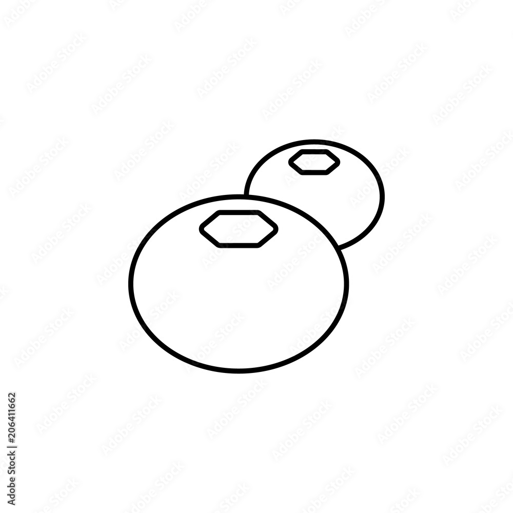 Poster a tomato line icon. element of fruits and vegetables for mobile concept and web apps. thin line a to