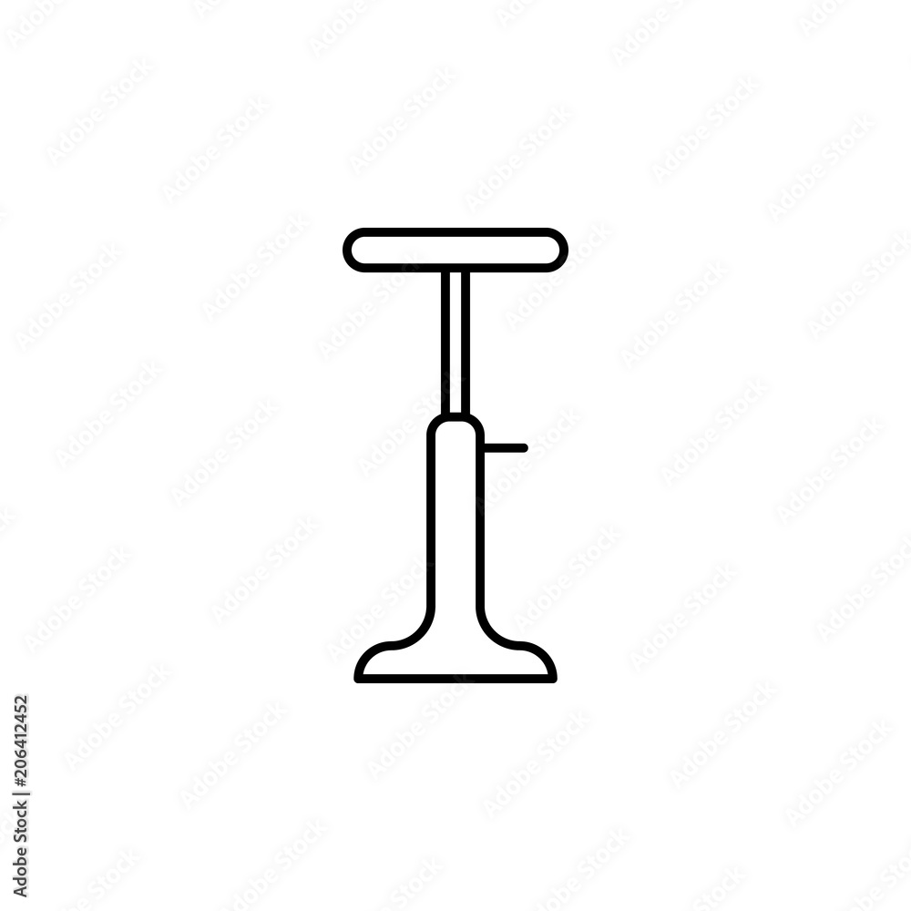 Poster bar stool line icon. element of household icon for mobile concept and web apps. thin line bar stool 