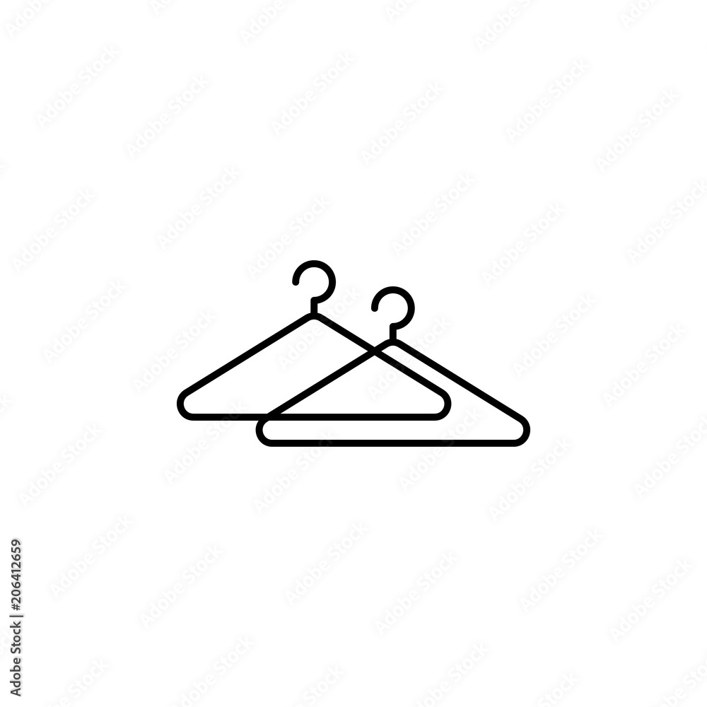 Poster hangers line icon. element of household icon for mobile concept and web apps. thin line hangers icon