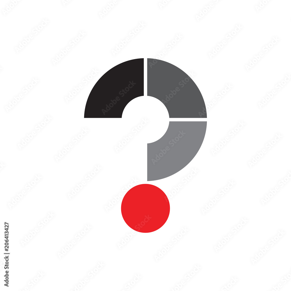 Sticker QUESTION MARK logo