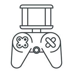 video game control technology vector illustration design