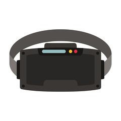 reality virtual mask technology vector illustration design