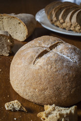 Artisan Bread on cutting board