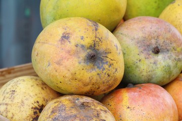 Mango fruit is delicious at street food