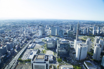 The city scape of YOKOHAMA