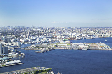 Fototapeta premium The landscape of Yokohama Bay