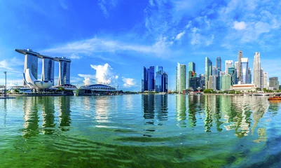 Selbstklebende Fototapeten Landschaft von Singapur © beeboys