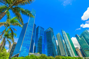 Fototapeta na wymiar シンガポールのビル風景
