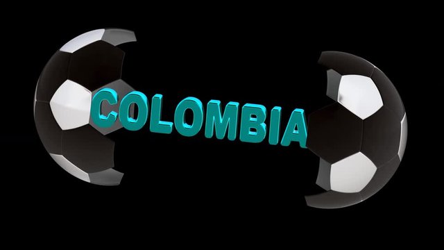 Colombia. Looping footage with Encoder Prores 4444 has 4K Resolution and the alpha channel included.
