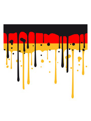 klecks graffiti tropfen deutschland nation schwarz rot gold flagge design logo cool
