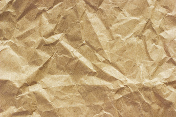 Texture of coarse crumpled paper, background