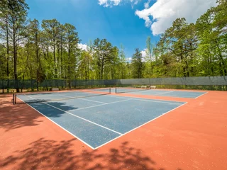 Foto op Canvas Outdoor tennis court © oldmn