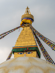 Bouddhanath Stupa the landmark of in Kathmandu Nepal