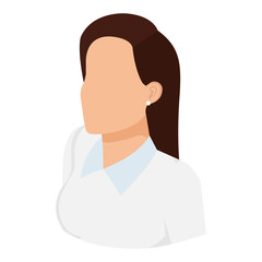 businesswoman avatar character icon vector illustration design