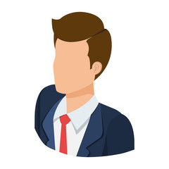 businessman avatar character icon vector illustration design