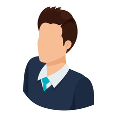 businessman avatar character icon vector illustration design
