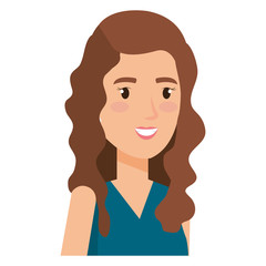 businesswoman avatar character icon vector illustration design