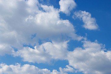 Blue sky with clouds background, sky with clouds.