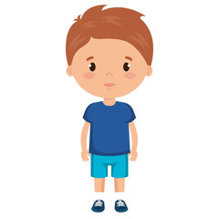 little boy son character vector illustration design