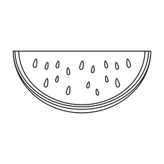 fresh watermelon fruit icon vector illustration design