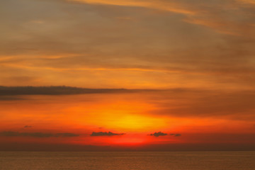 Beautiful sky at twilight time for background