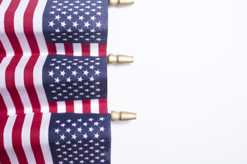 Obraz premium American flag decorations for the celebration of the fourth of July Independence Day