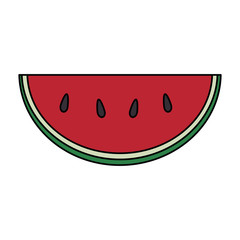 fresh watermelon fruit icon vector illustration design