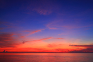 Naklejka na ściany i meble Beautiful sky at twilight time for background