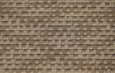  close up on brown roof shingle background