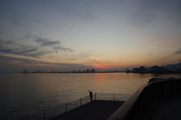 Fototapeta premium Gone fishing in the twilight