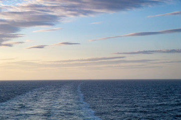 バルト海で見た夕やけ