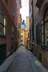 Fototapeta premium ストックホルムの市街地の通り