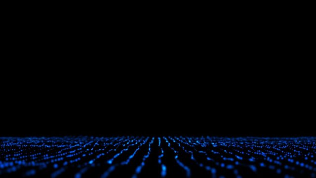 blue particles displacement trapcode form audio reacting