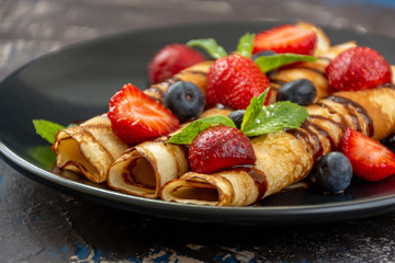 Stack of crepes