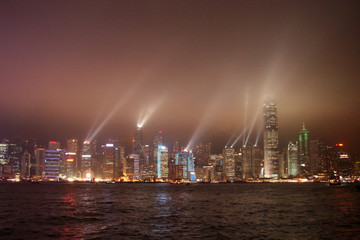 Fototapeta na wymiar Symphony of Light, Hong Kong