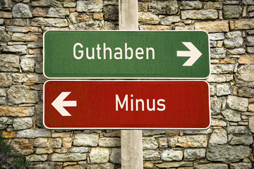 Schild 316 - Guthaben