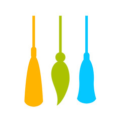 Naklejka premium Tassel vector icon
