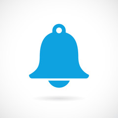 Bell silhouette vector icon