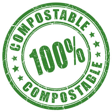 Compostable material vector stamp