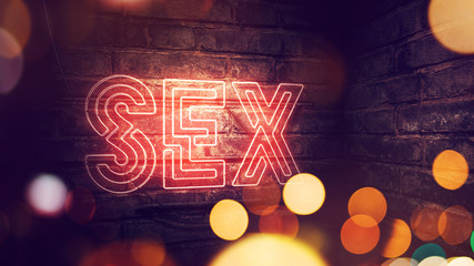 Sex neon sign