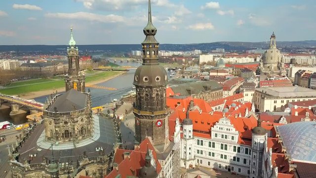 Aerial view of Dresden, Germany