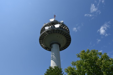 Funkturm, Richtfunk, Richtfunkturm, Spiegel, Antenne, Schüssel, Mast, Ansfelden, Richtfunkstrecke,...